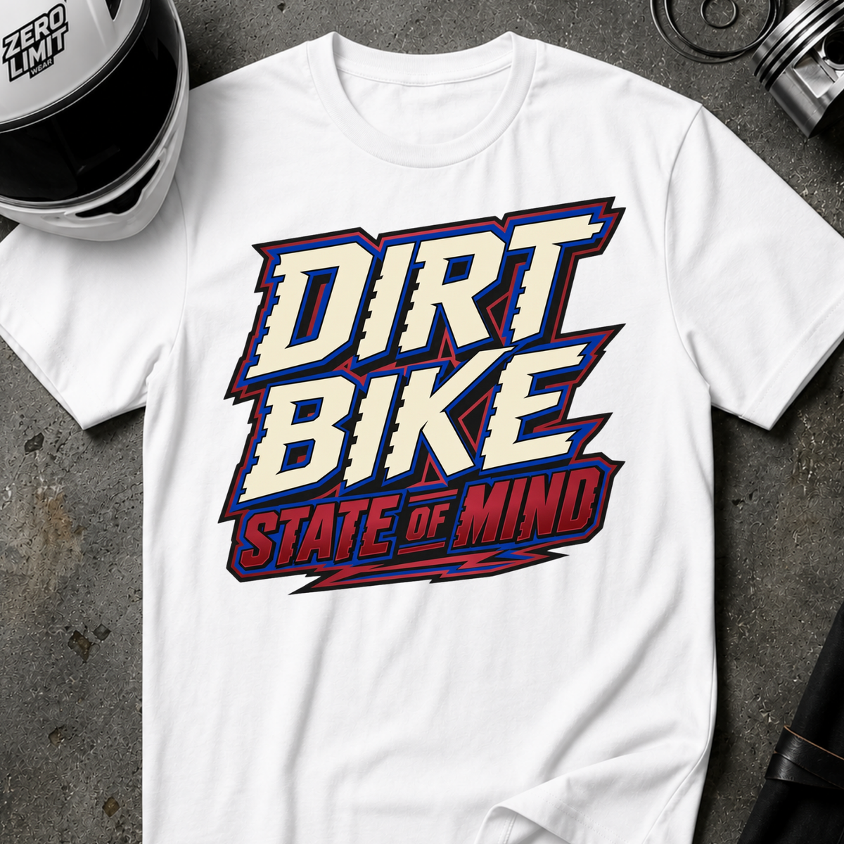 DIRT BIKE STATE OF MIND T-SHIRT