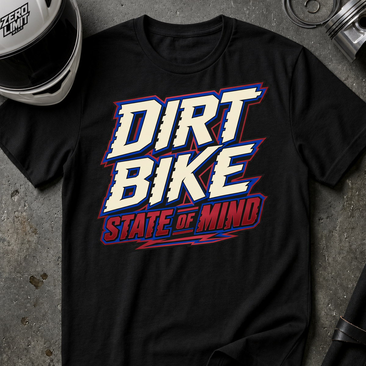 DIRT BIKE STATE OF MIND T-SHIRT