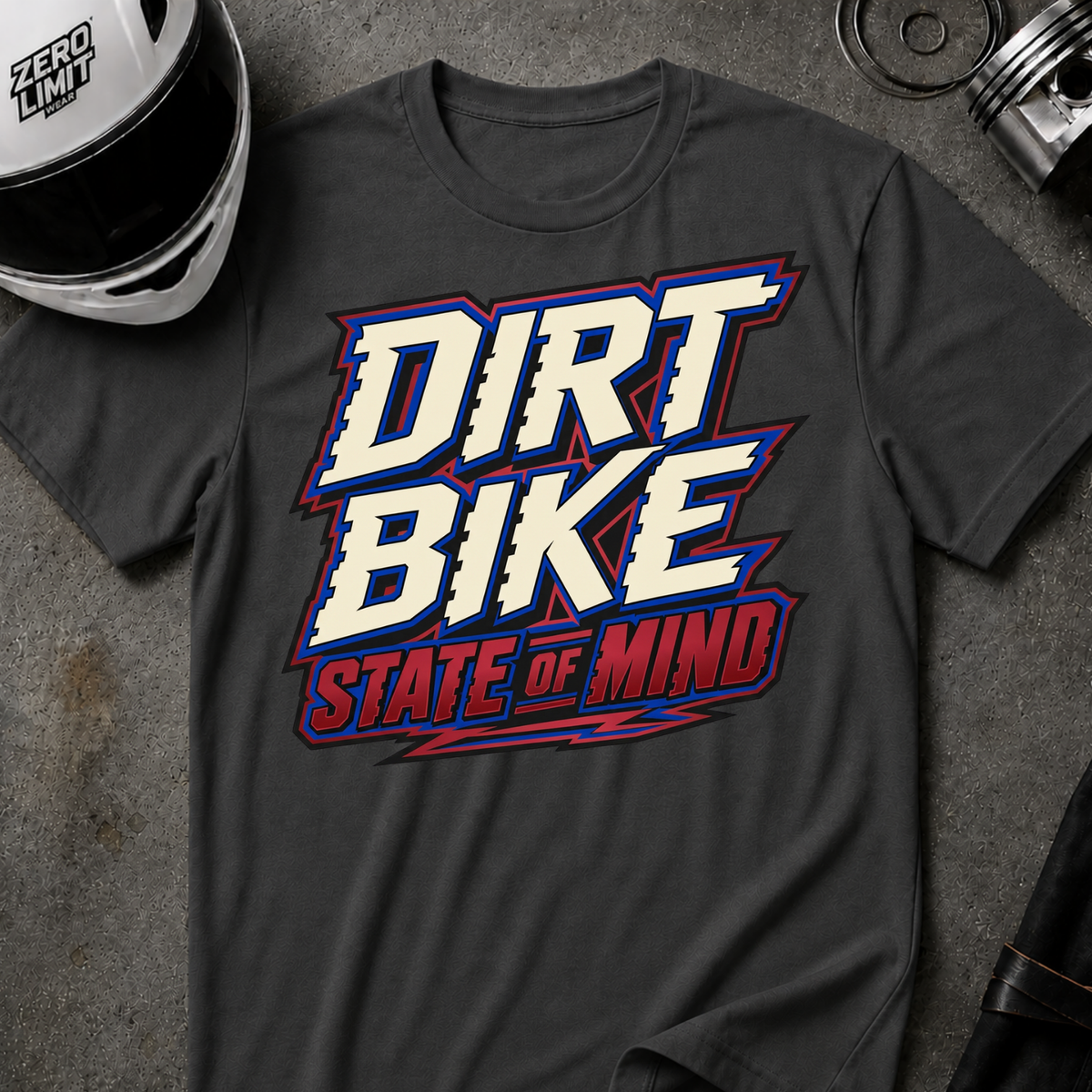 DIRT BIKE STATE OF MIND T-SHIRT