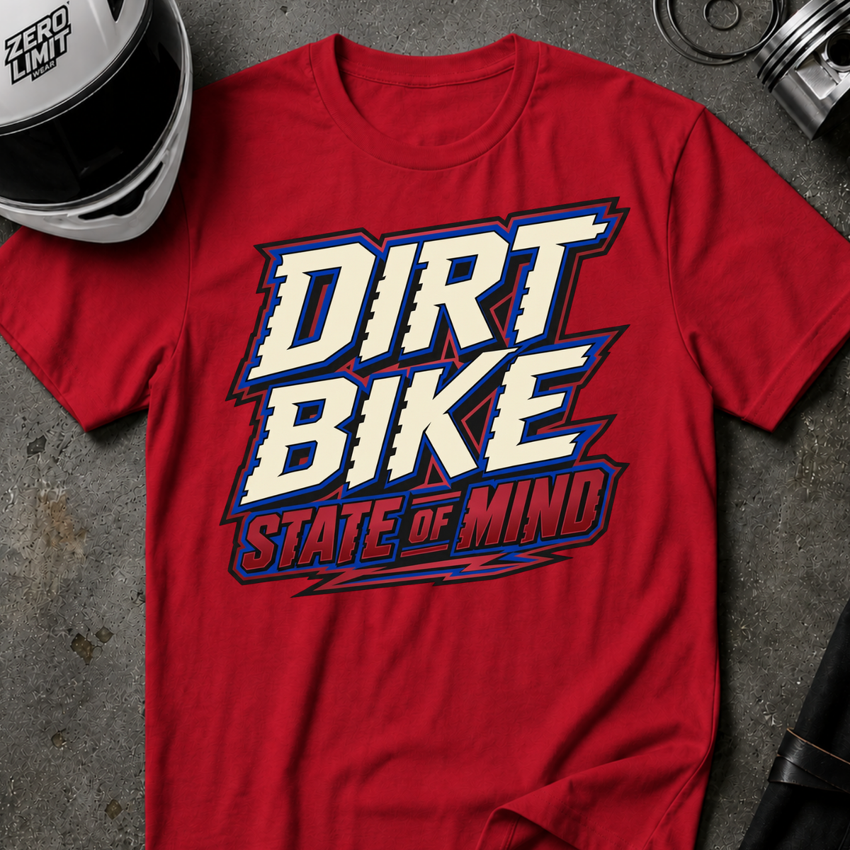 DIRT BIKE STATE OF MIND T-SHIRT