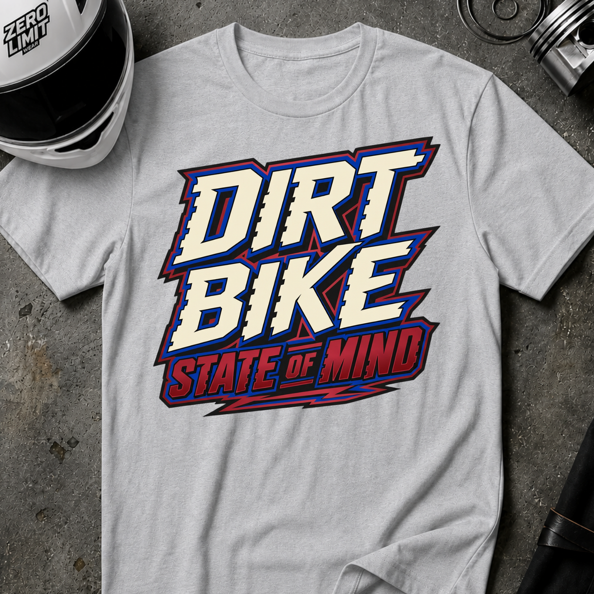 DIRT BIKE STATE OF MIND T-SHIRT