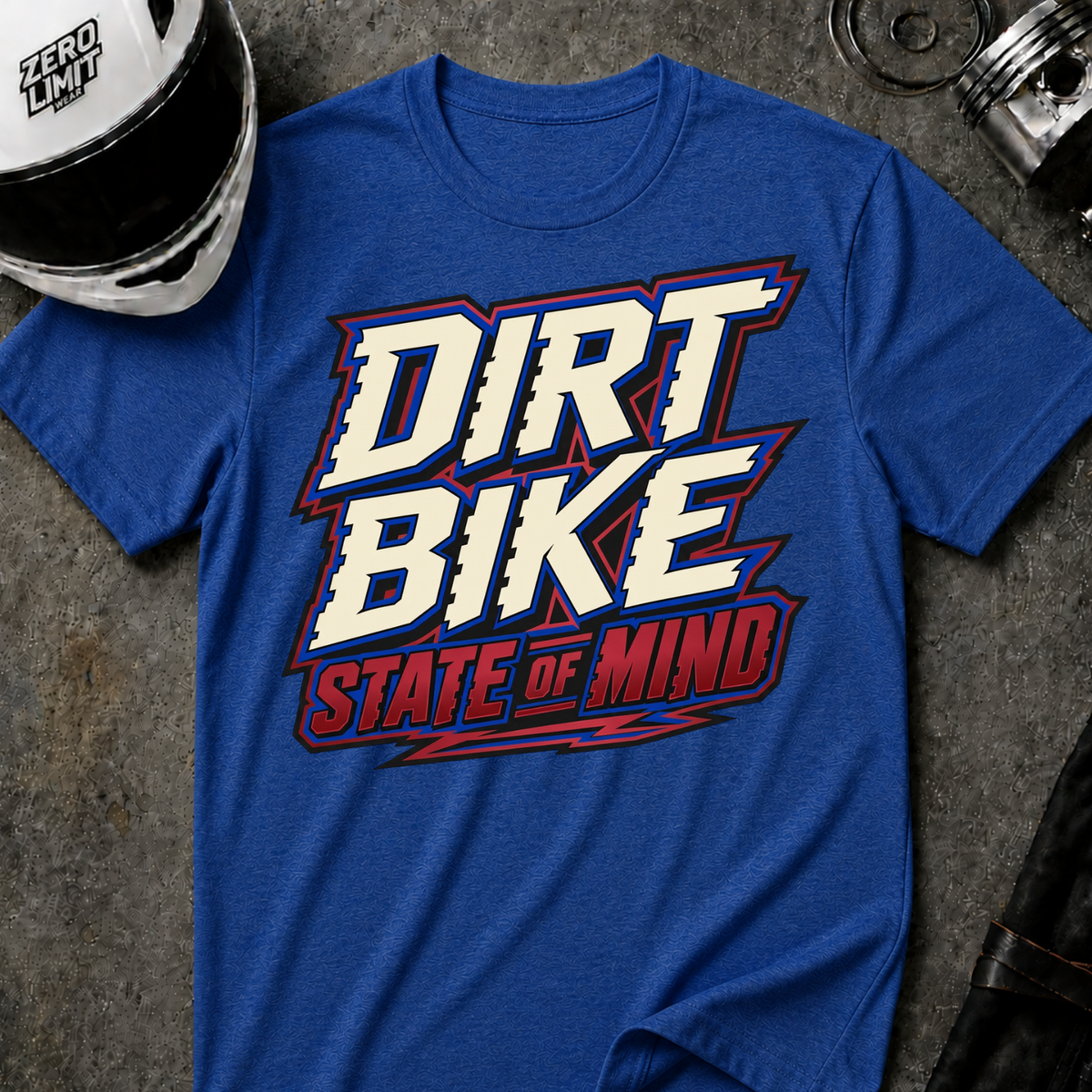 DIRT BIKE STATE OF MIND T-SHIRT