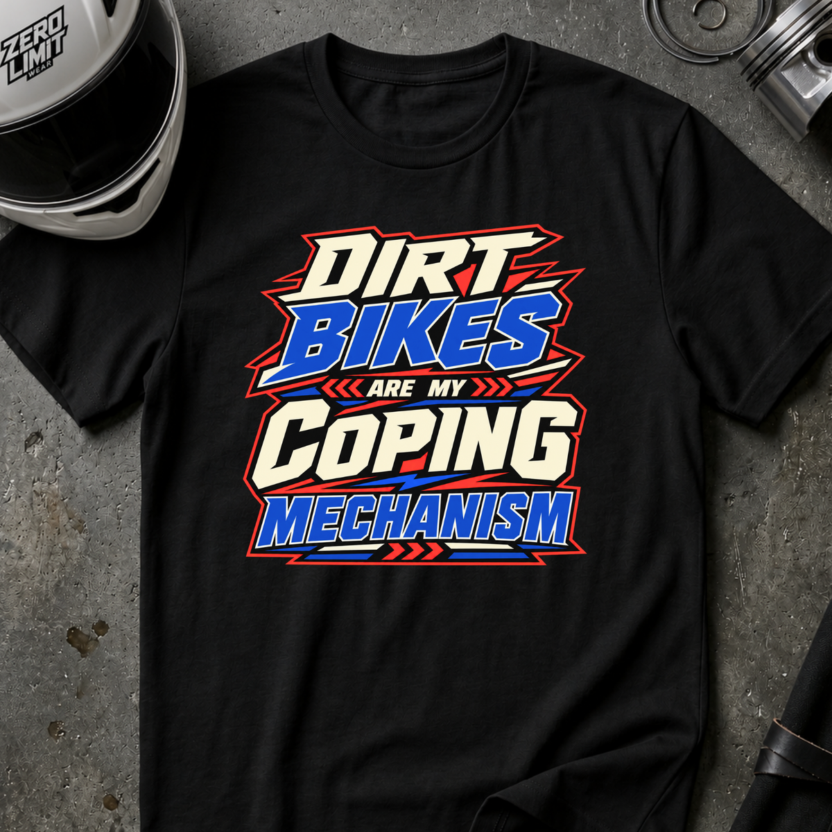 BIKES ARE MY COPING MECHANISM T-SHIRT