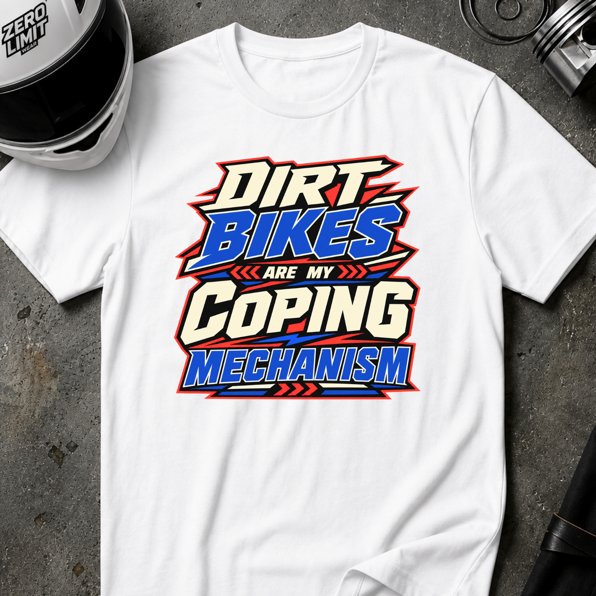 BIKES ARE MY COPING MECHANISM T-SHIRT