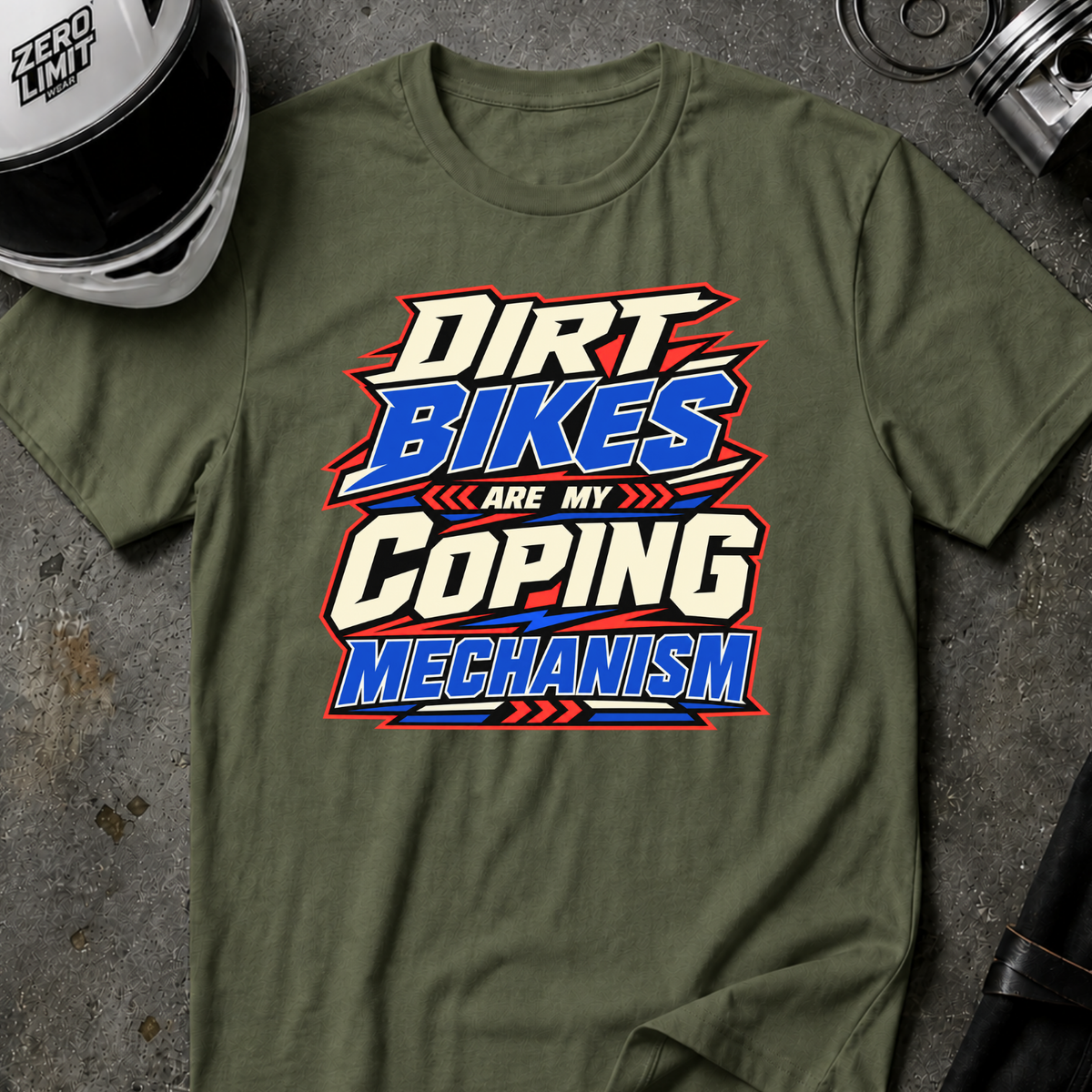 BIKES ARE MY COPING MECHANISM T-SHIRT