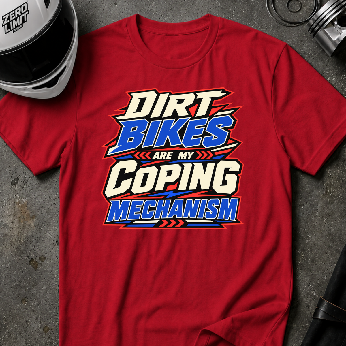 BIKES ARE MY COPING MECHANISM T-SHIRT