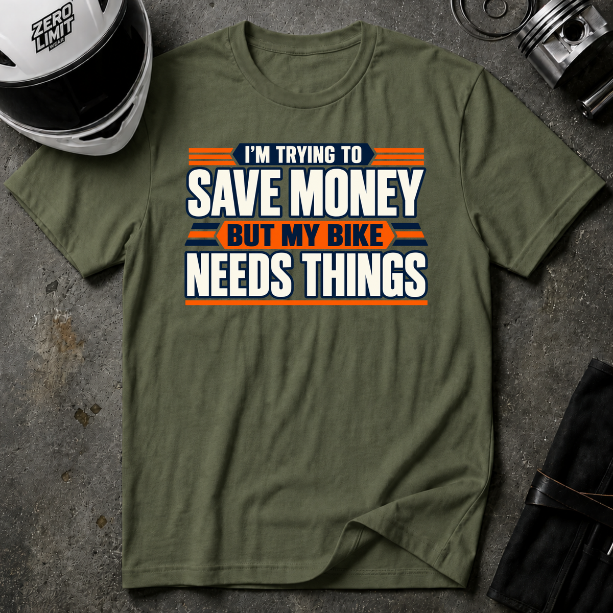 BIKE NEEDS THINGS T-SHIRT