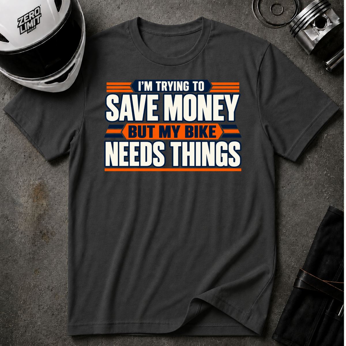 BIKE NEEDS THINGS T-SHIRT
