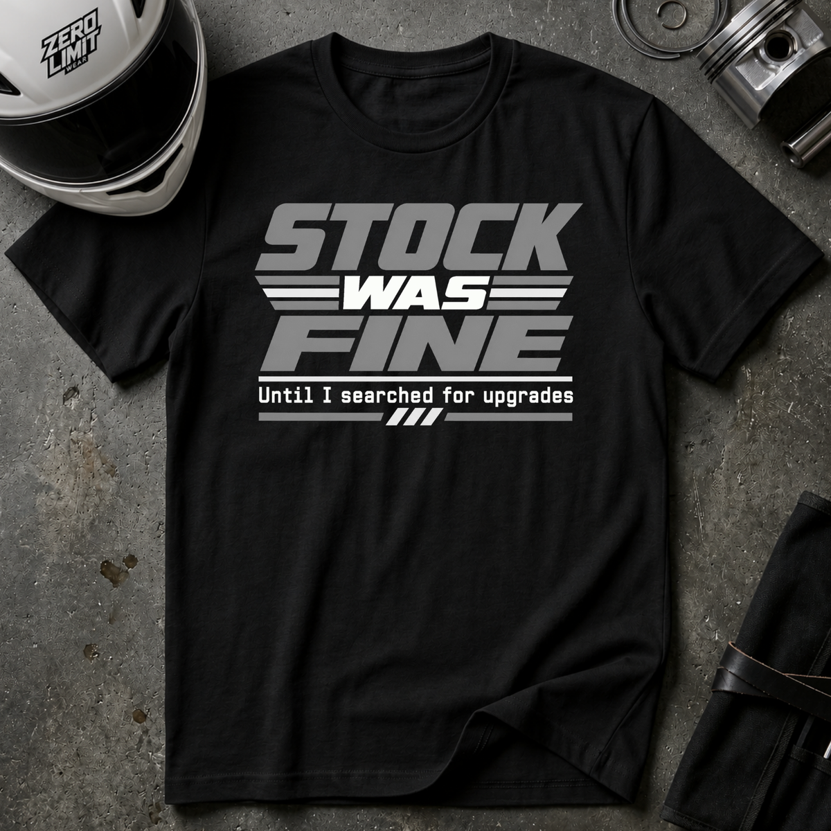 STOCK FINE UNTIL... T-SHIRT
