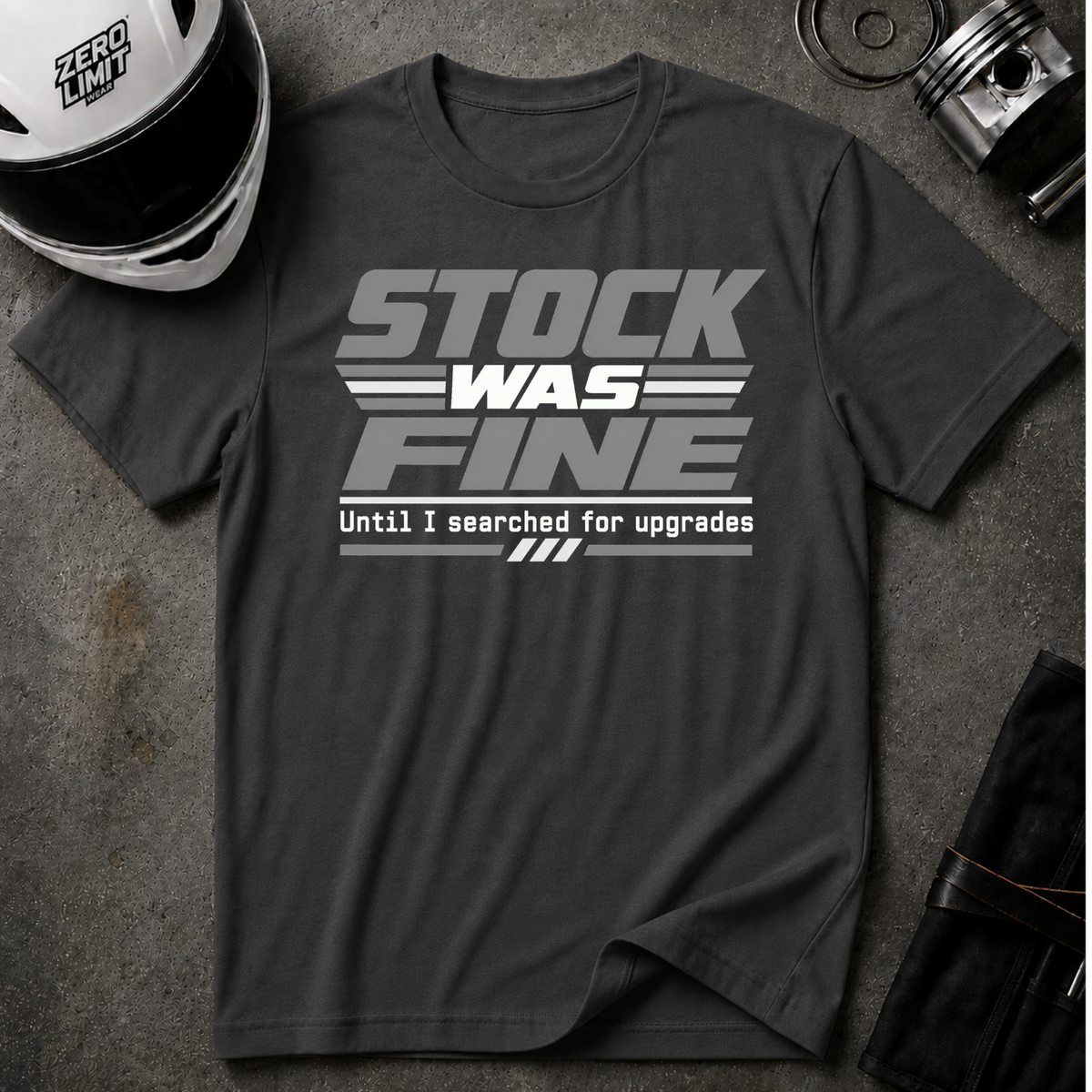 STOCK FINE UNTIL... T-SHIRT