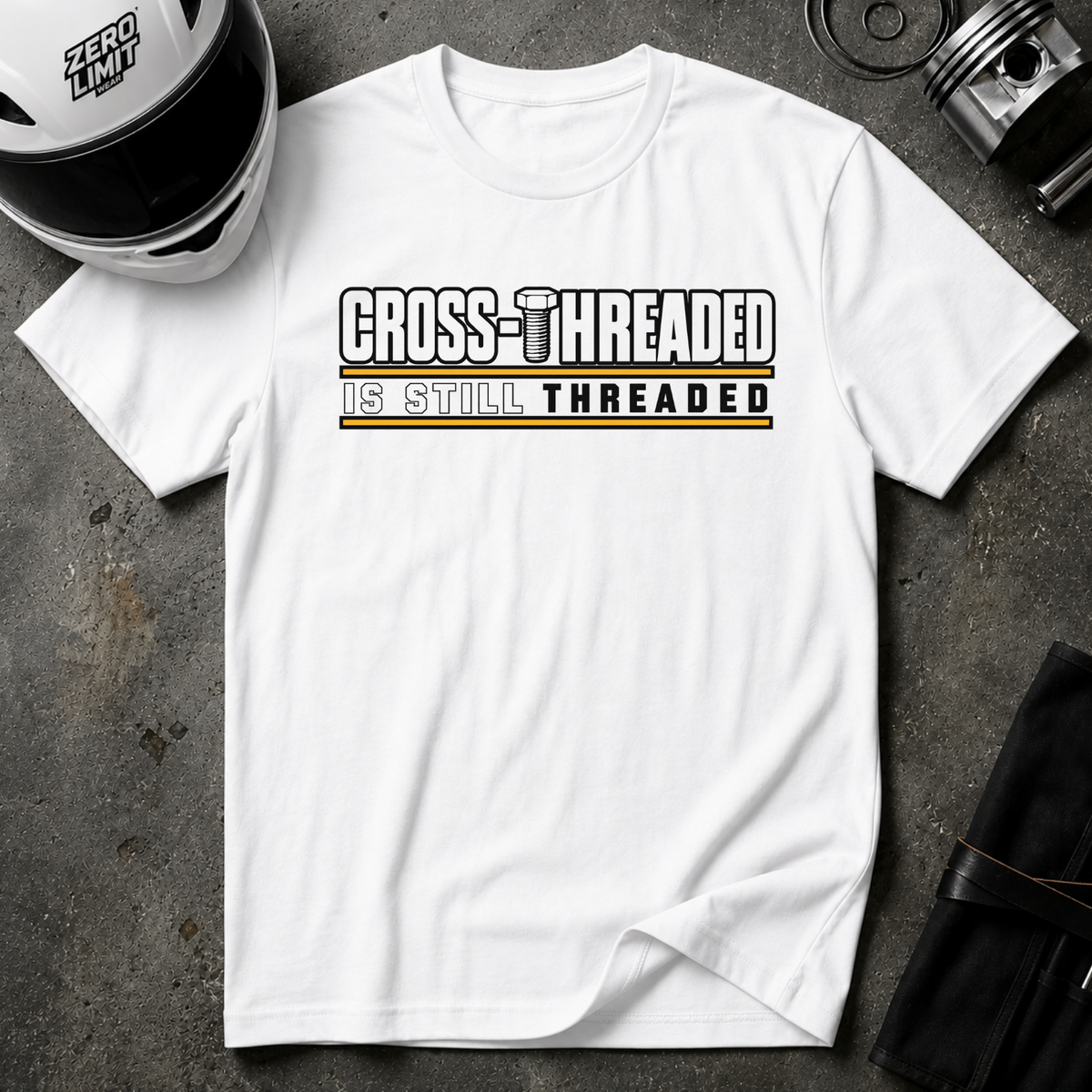 CROSS-THREADED T-SHIRT