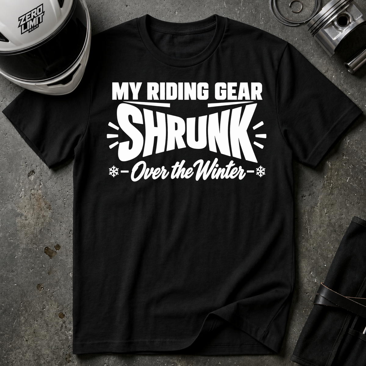 RIDING GEAR SHRUNK T-SHIRT