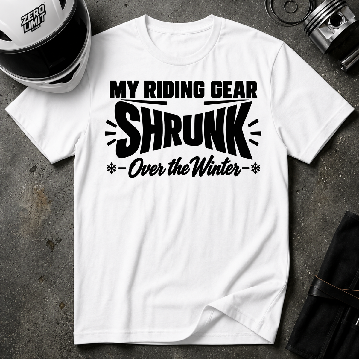 RIDING GEAR SHRUNK T-SHIRT