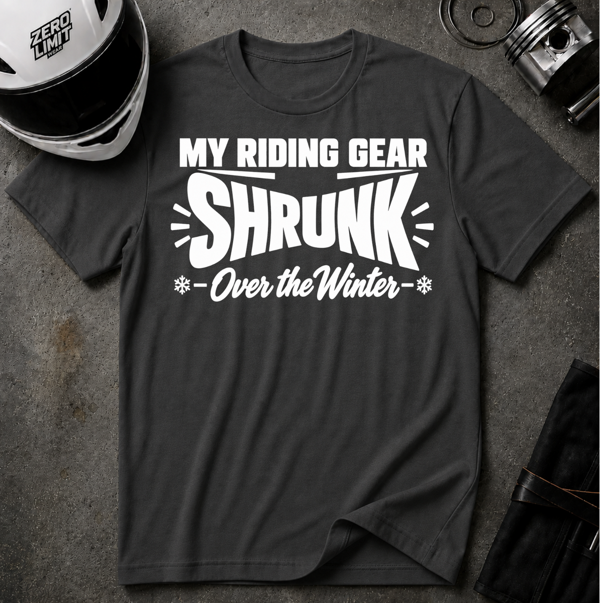 RIDING GEAR SHRUNK T-SHIRT