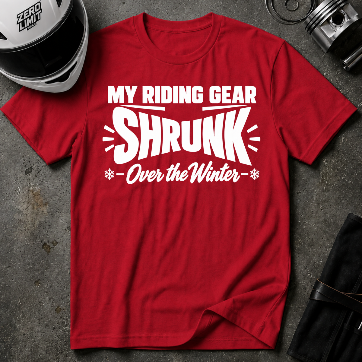 RIDING GEAR SHRUNK T-SHIRT