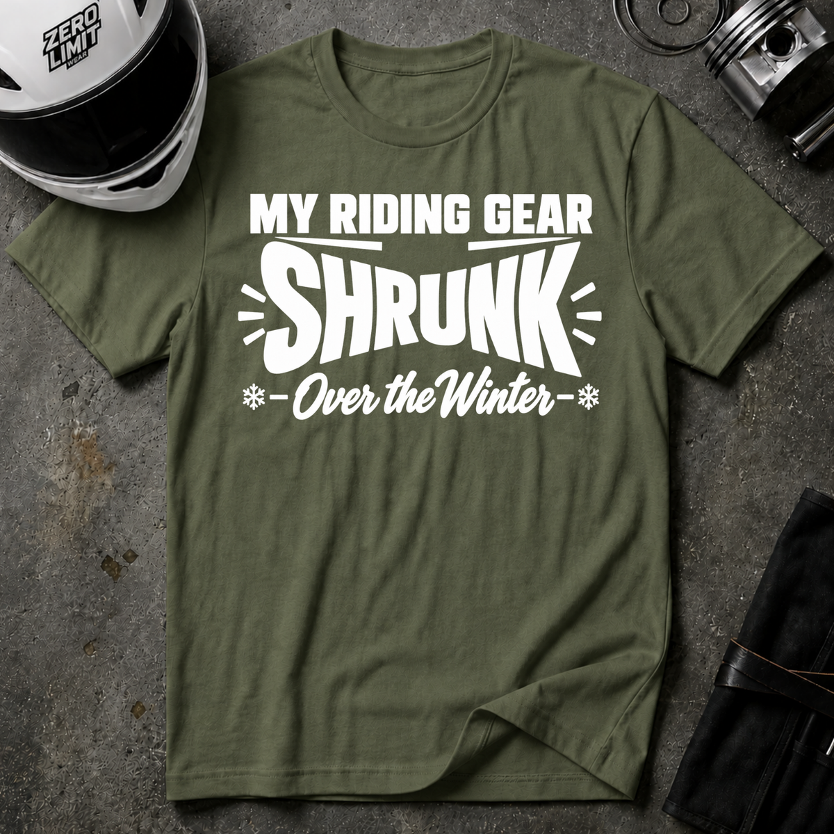 RIDING GEAR SHRUNK T-SHIRT