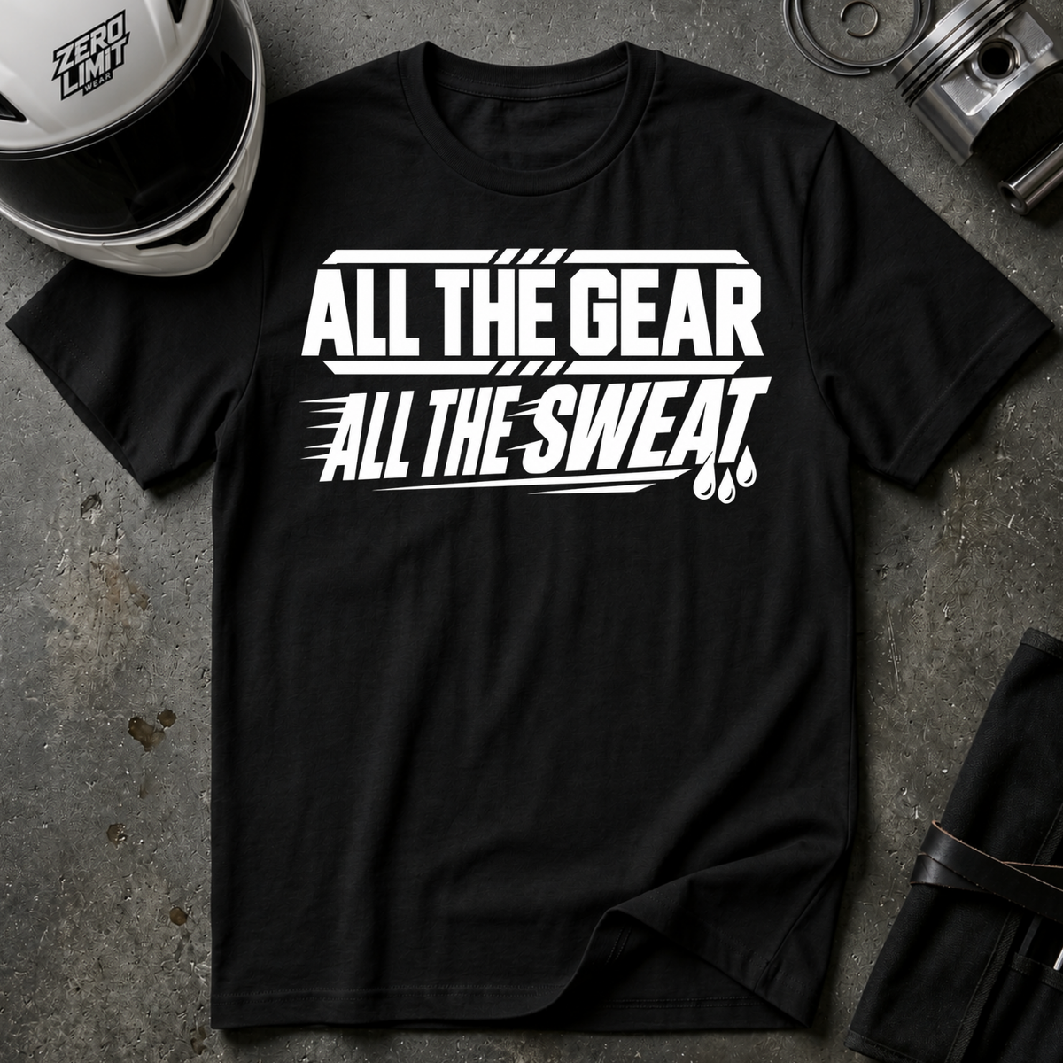 ALL GEAR, ALL SWEAT T-SHIRT