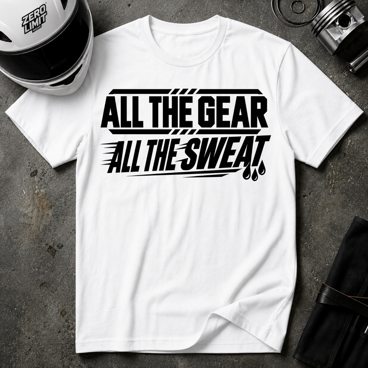 ALL GEAR, ALL SWEAT T-SHIRT