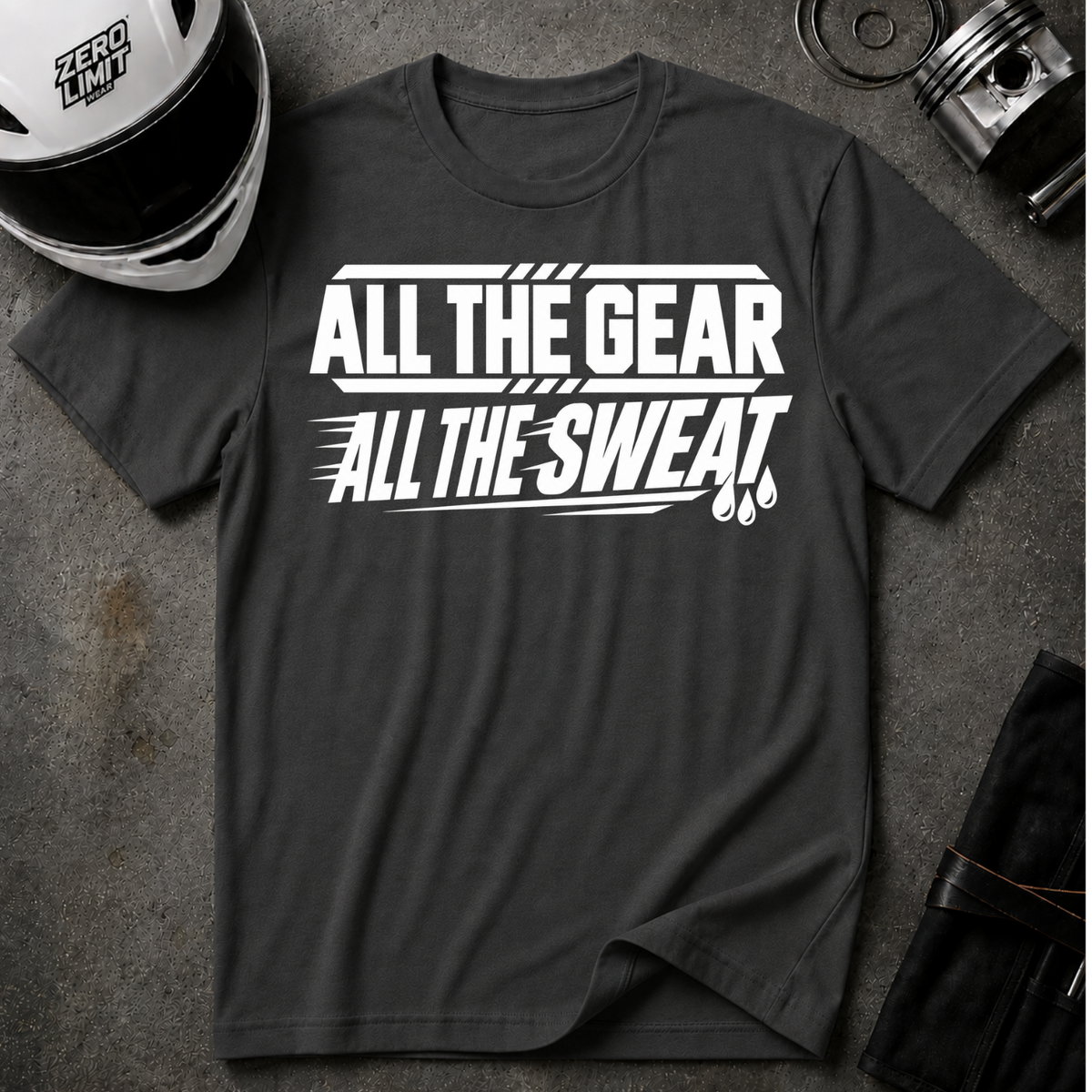 ALL GEAR, ALL SWEAT T-SHIRT
