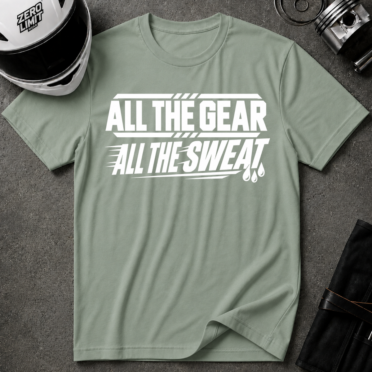 ALL GEAR, ALL SWEAT T-SHIRT