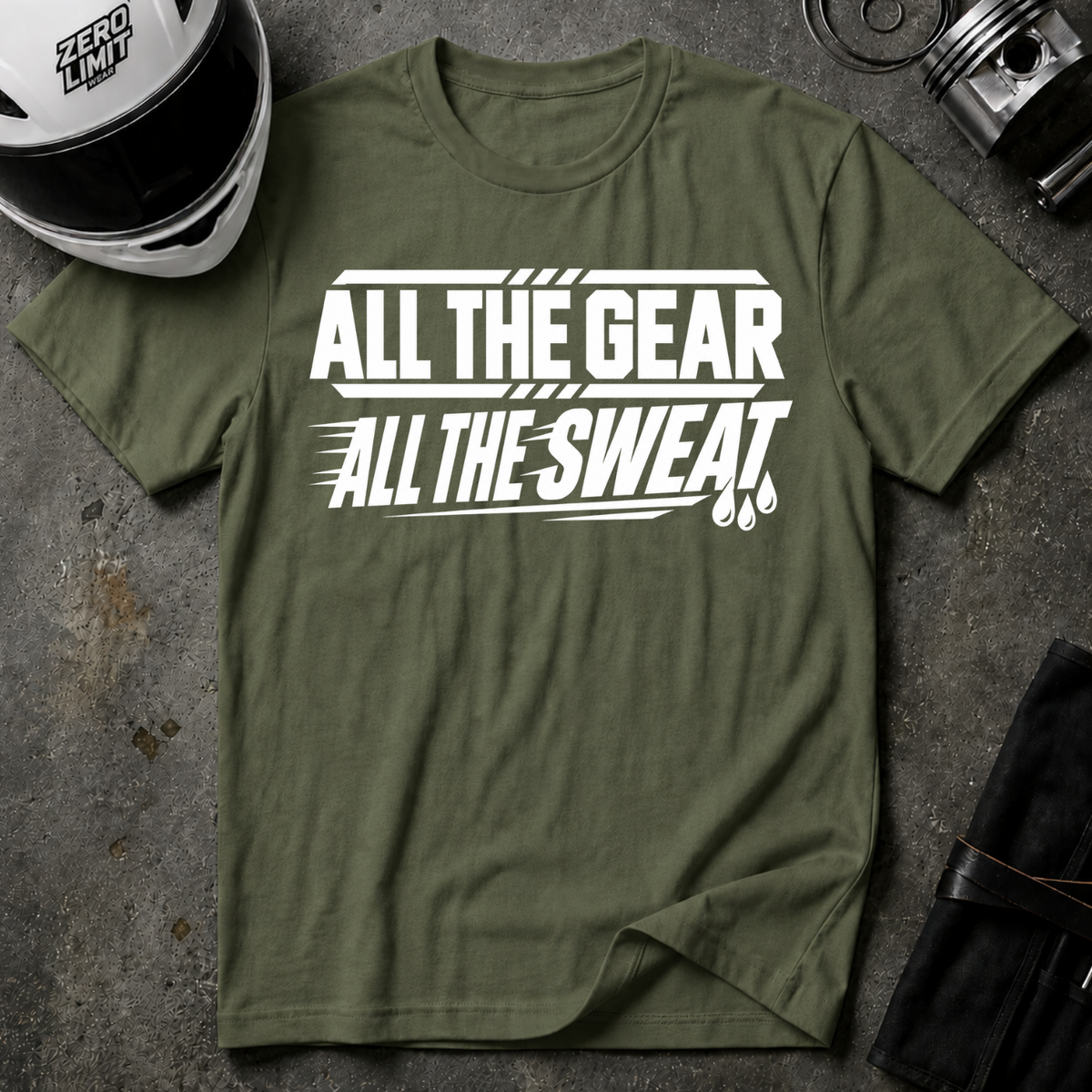 ALL GEAR, ALL SWEAT T-SHIRT