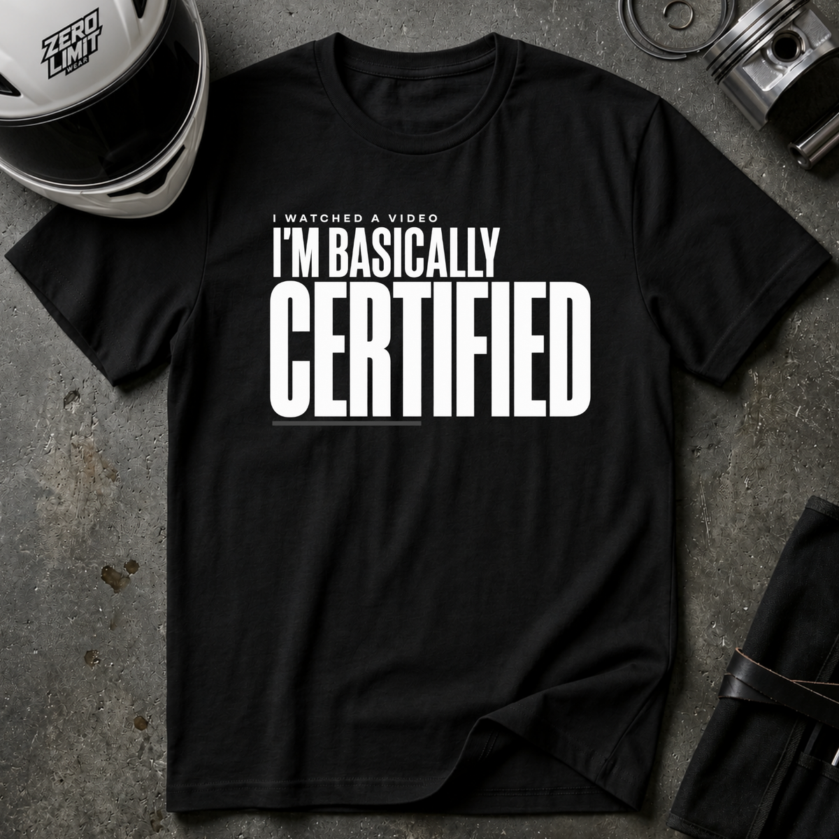 BASICALLY CERTIFIED T-SHIRT