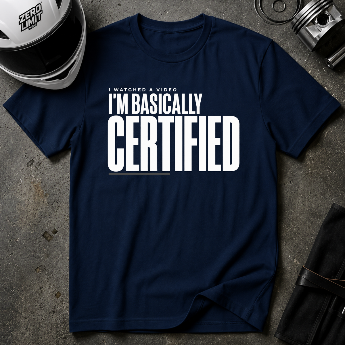 BASICALLY CERTIFIED T-SHIRT