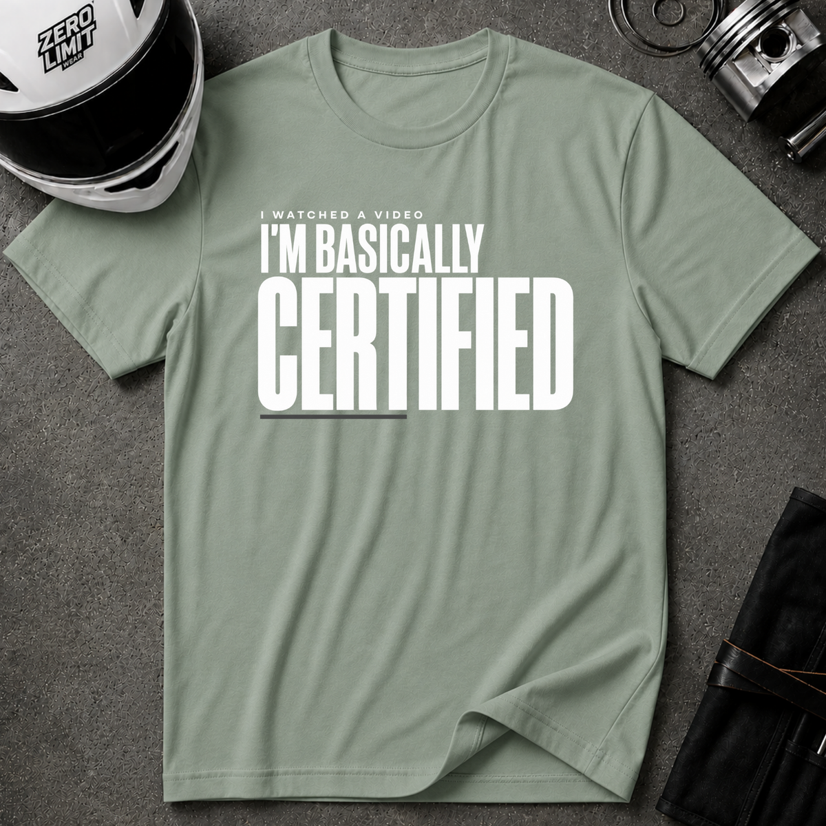 BASICALLY CERTIFIED T-SHIRT