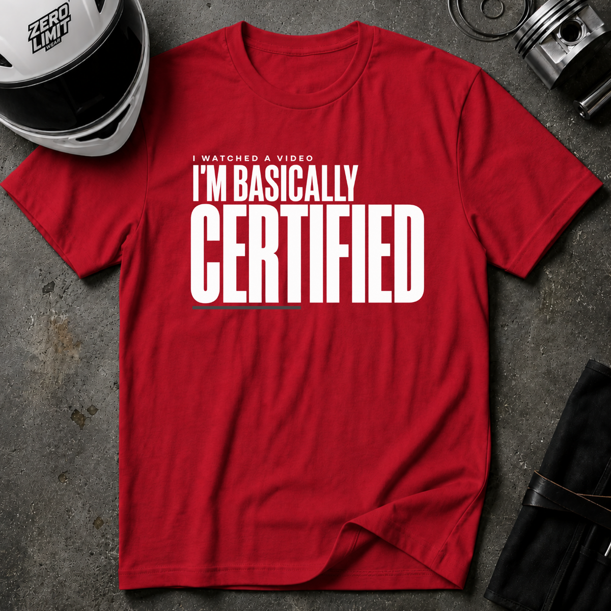 BASICALLY CERTIFIED T-SHIRT