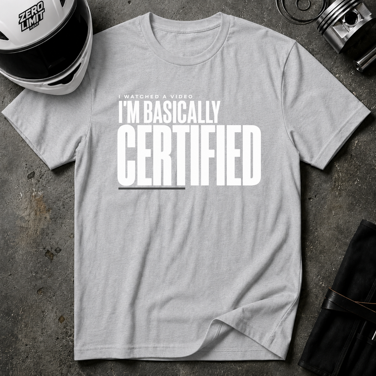 BASICALLY CERTIFIED T-SHIRT