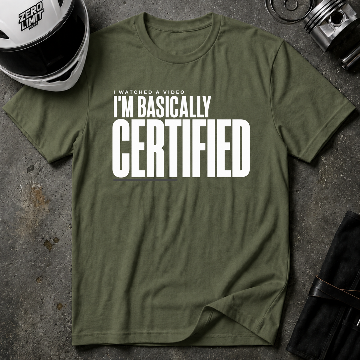 BASICALLY CERTIFIED T-SHIRT