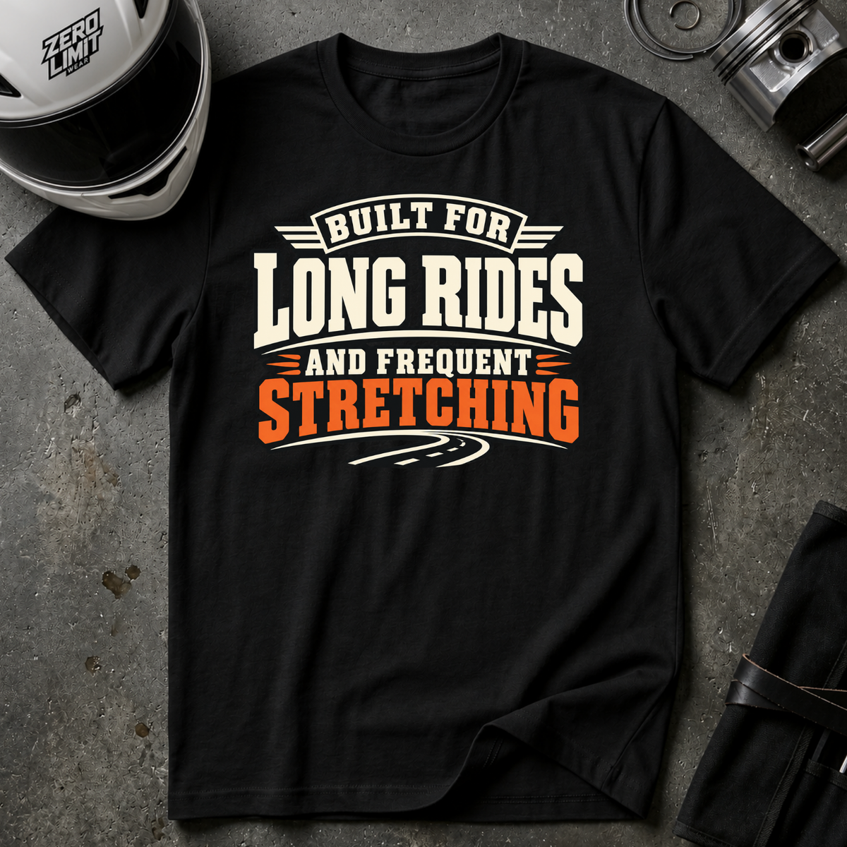 LONG RIDES FREQUENT STRETCHING T-SHIRT