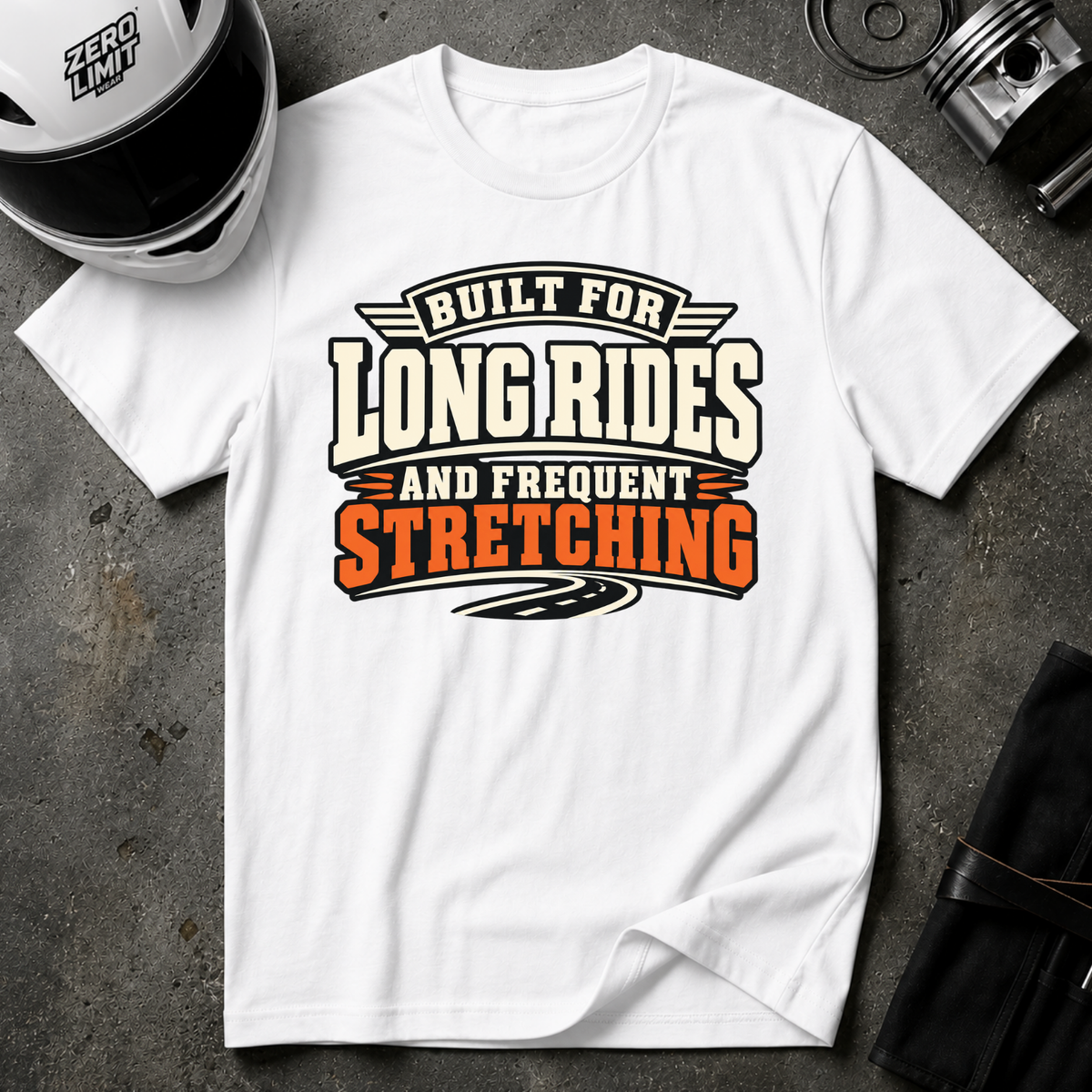 LONG RIDES FREQUENT STRETCHING T-SHIRT