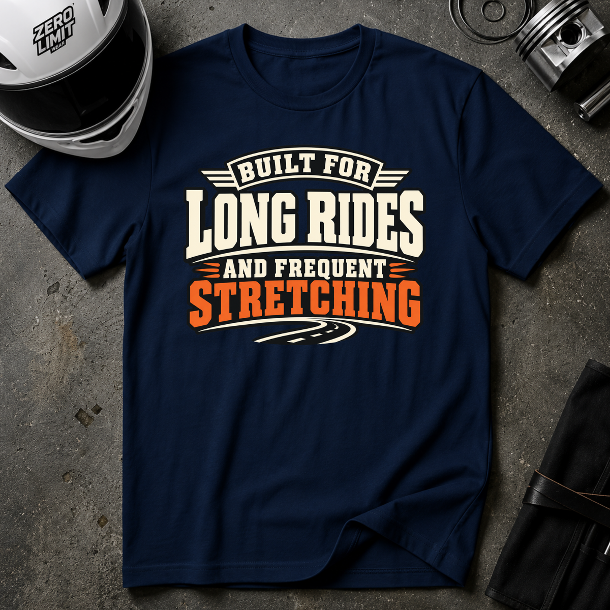 LONG RIDES FREQUENT STRETCHING T-SHIRT