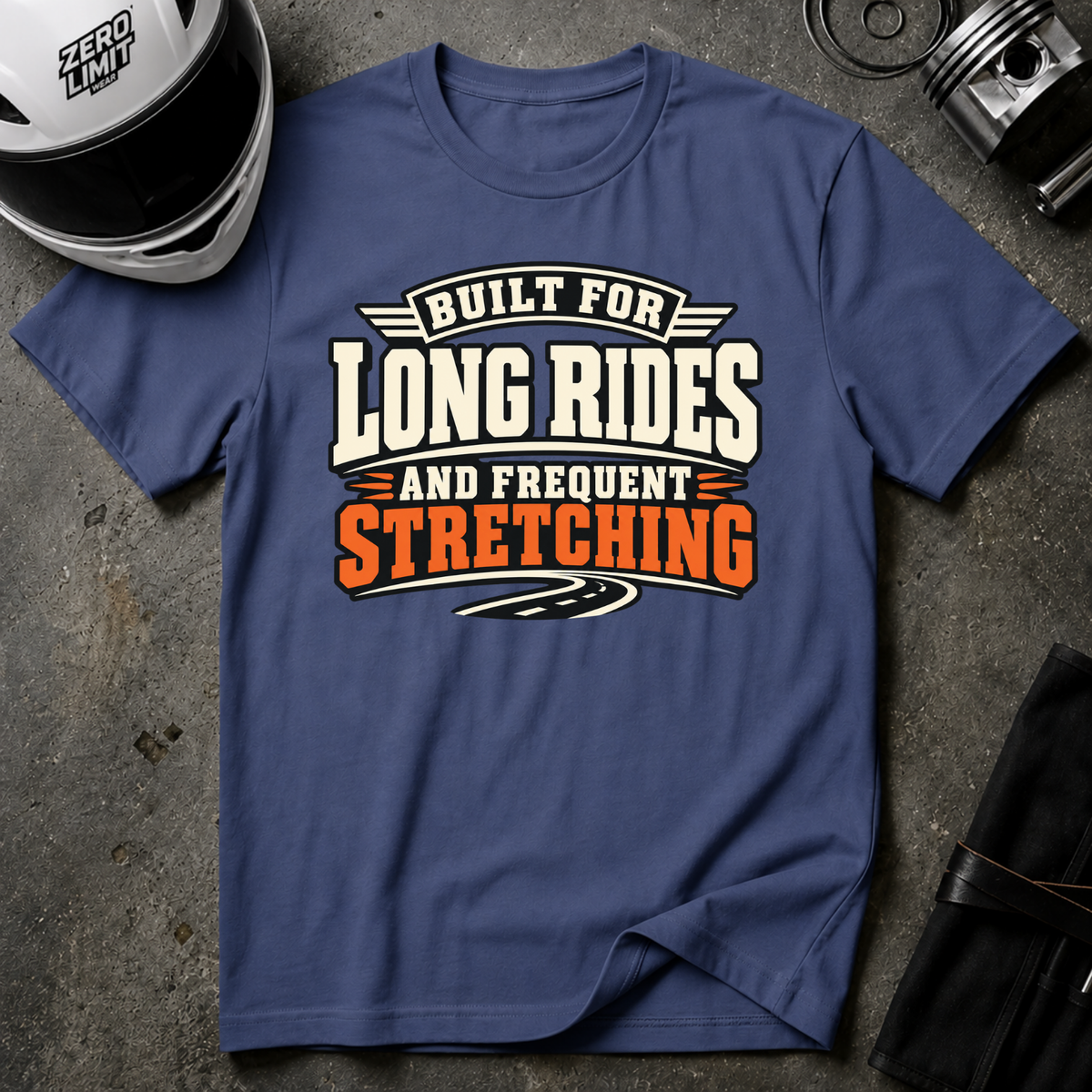 LONG RIDES FREQUENT STRETCHING T-SHIRT