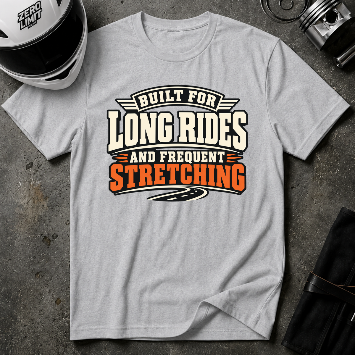 LONG RIDES FREQUENT STRETCHING T-SHIRT
