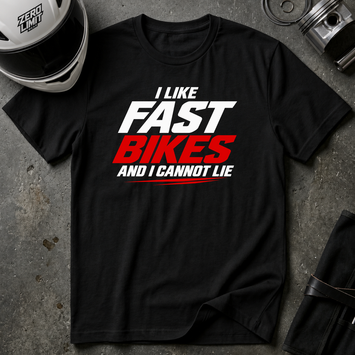 I LIKE FAST BIKES T-SHIRT