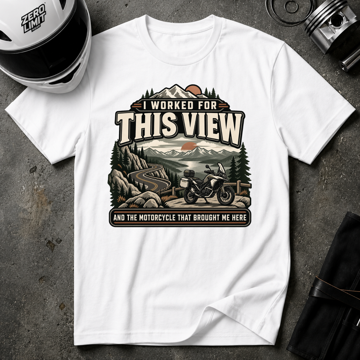 WORKED FOR THIS VIEW T-SHIRT
