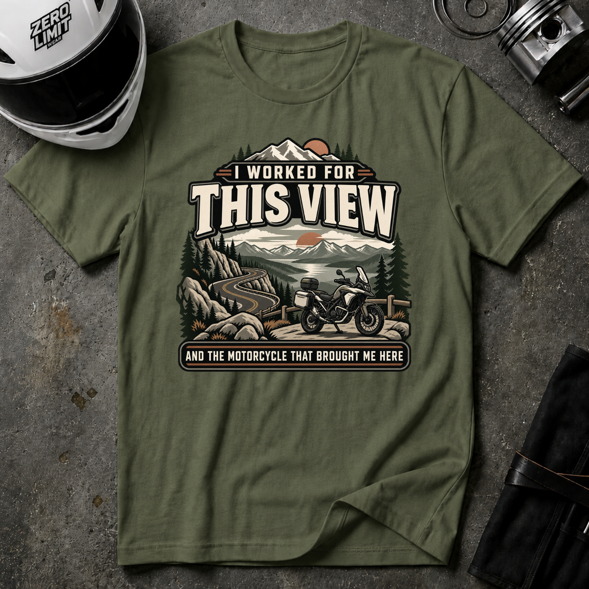 WORKED FOR THIS VIEW T-SHIRT