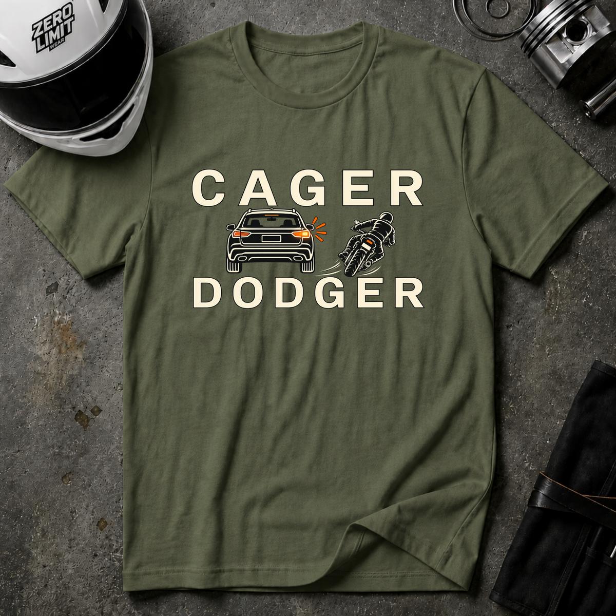 CAGER DODGER T-SHIRT