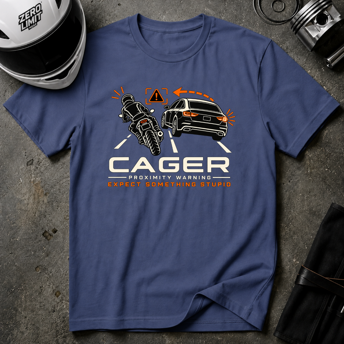 CAGER PROXIMITY WARNING T-SHIRT