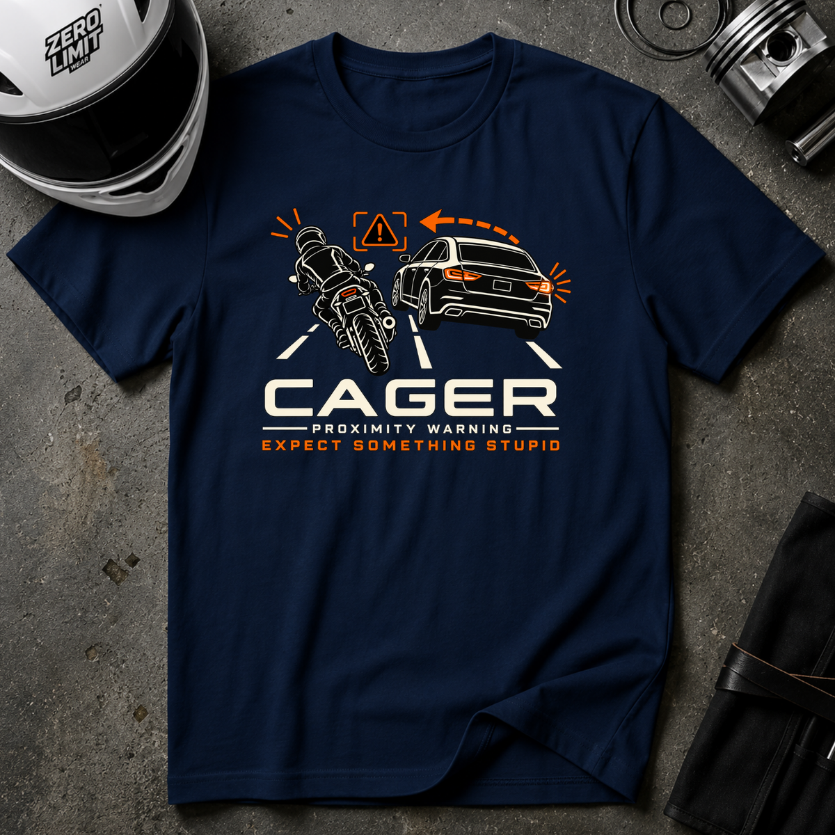 CAGER PROXIMITY WARNING T-SHIRT