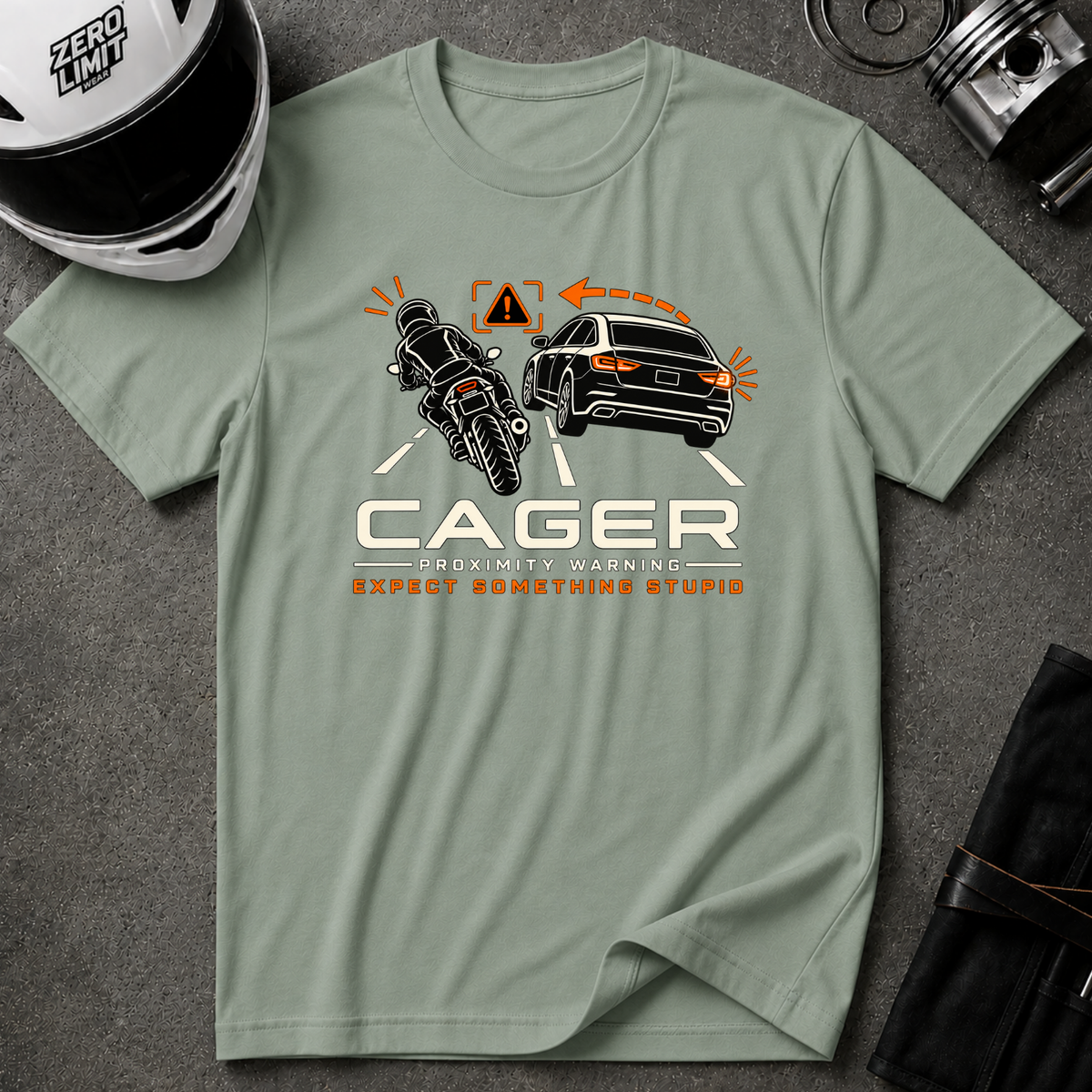 CAGER PROXIMITY WARNING T-SHIRT