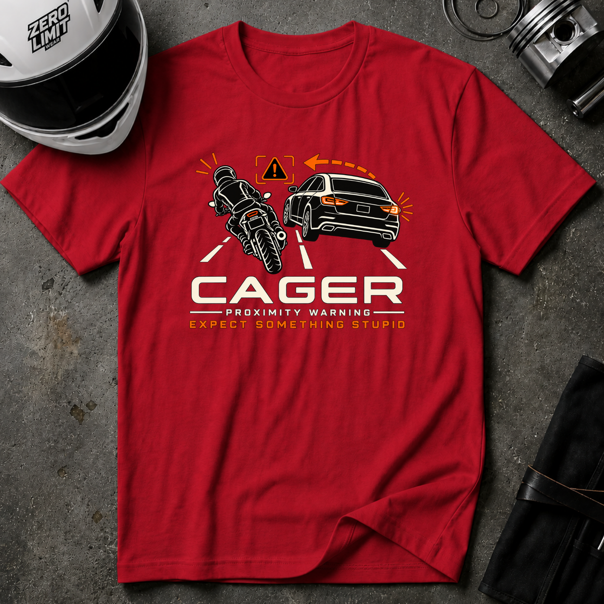 CAGER PROXIMITY WARNING T-SHIRT