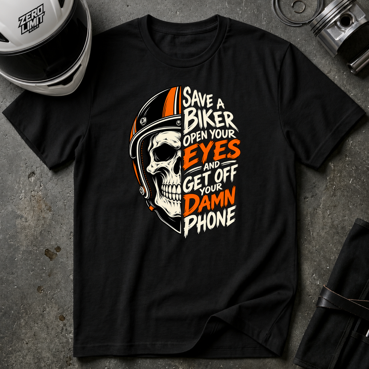 SAVE A BIKER T-SHIRT