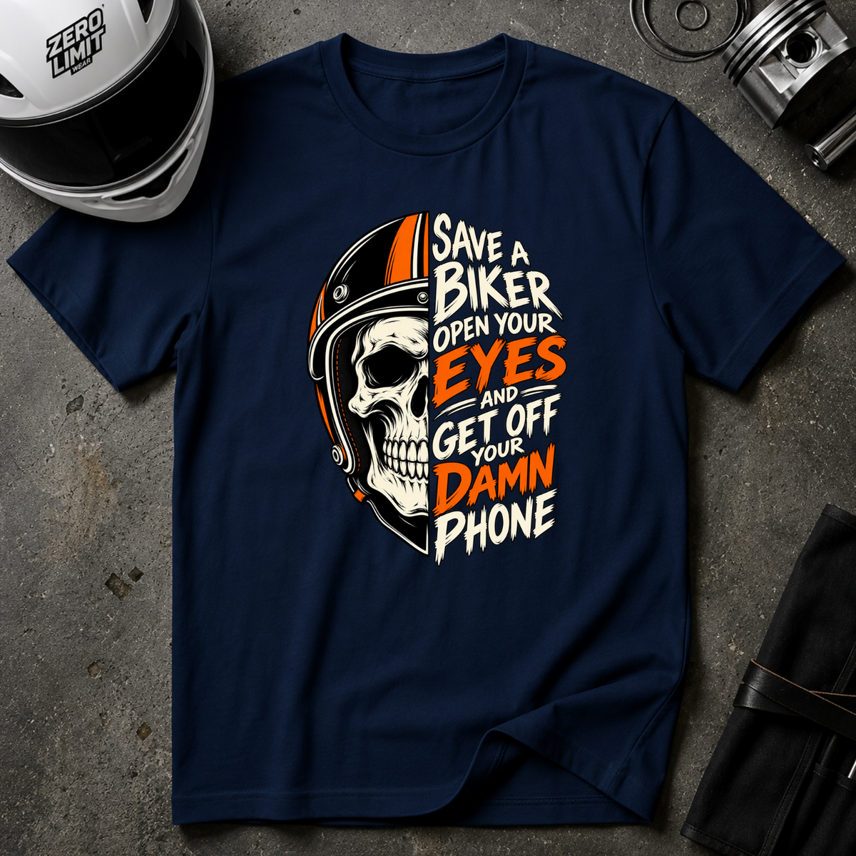 SAVE A BIKER T-SHIRT