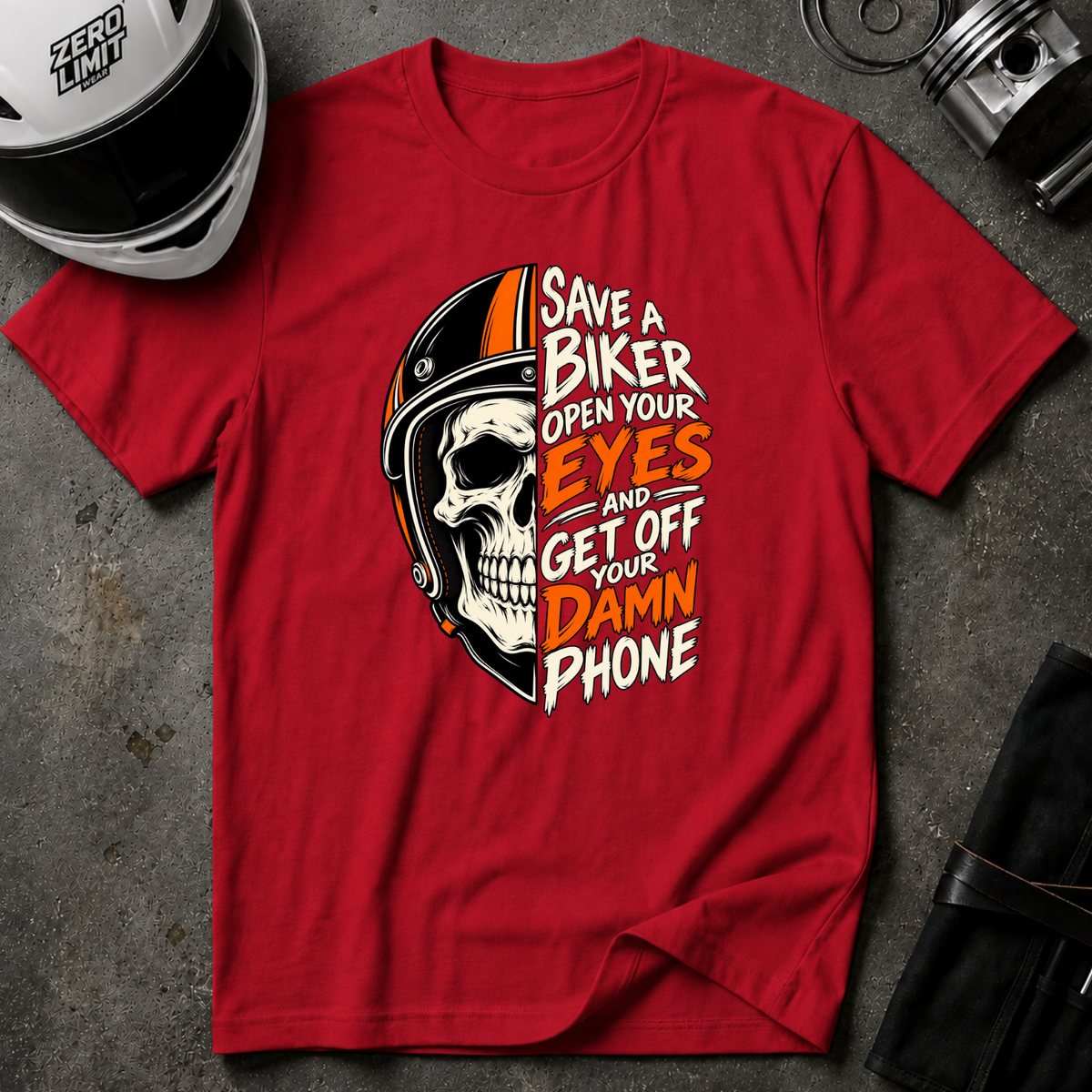 SAVE A BIKER T-SHIRT