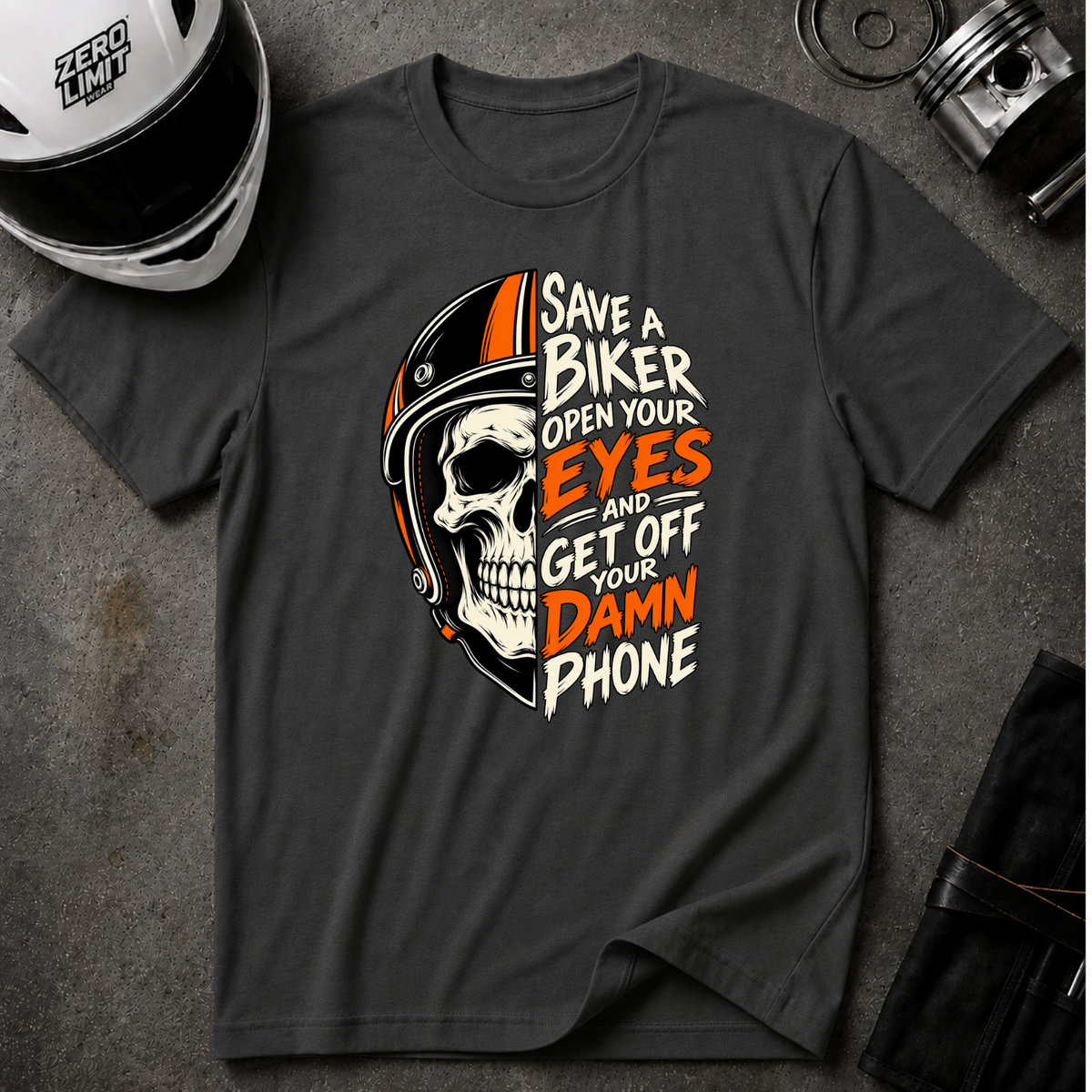 SAVE A BIKER T-SHIRT