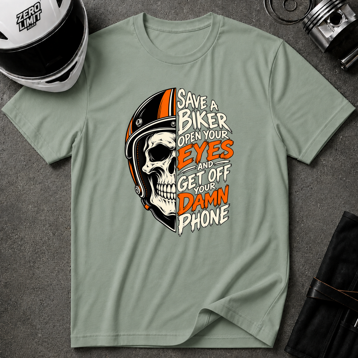 SAVE A BIKER T-SHIRT