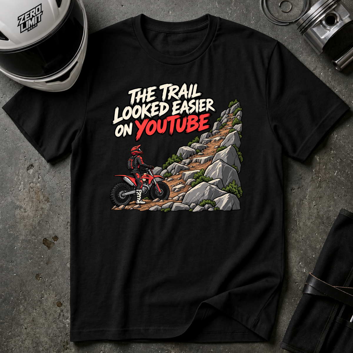 TRAIL LOOKED EASIER T-SHIRT